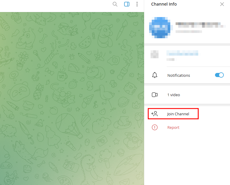 텔레그램 채널 검색
