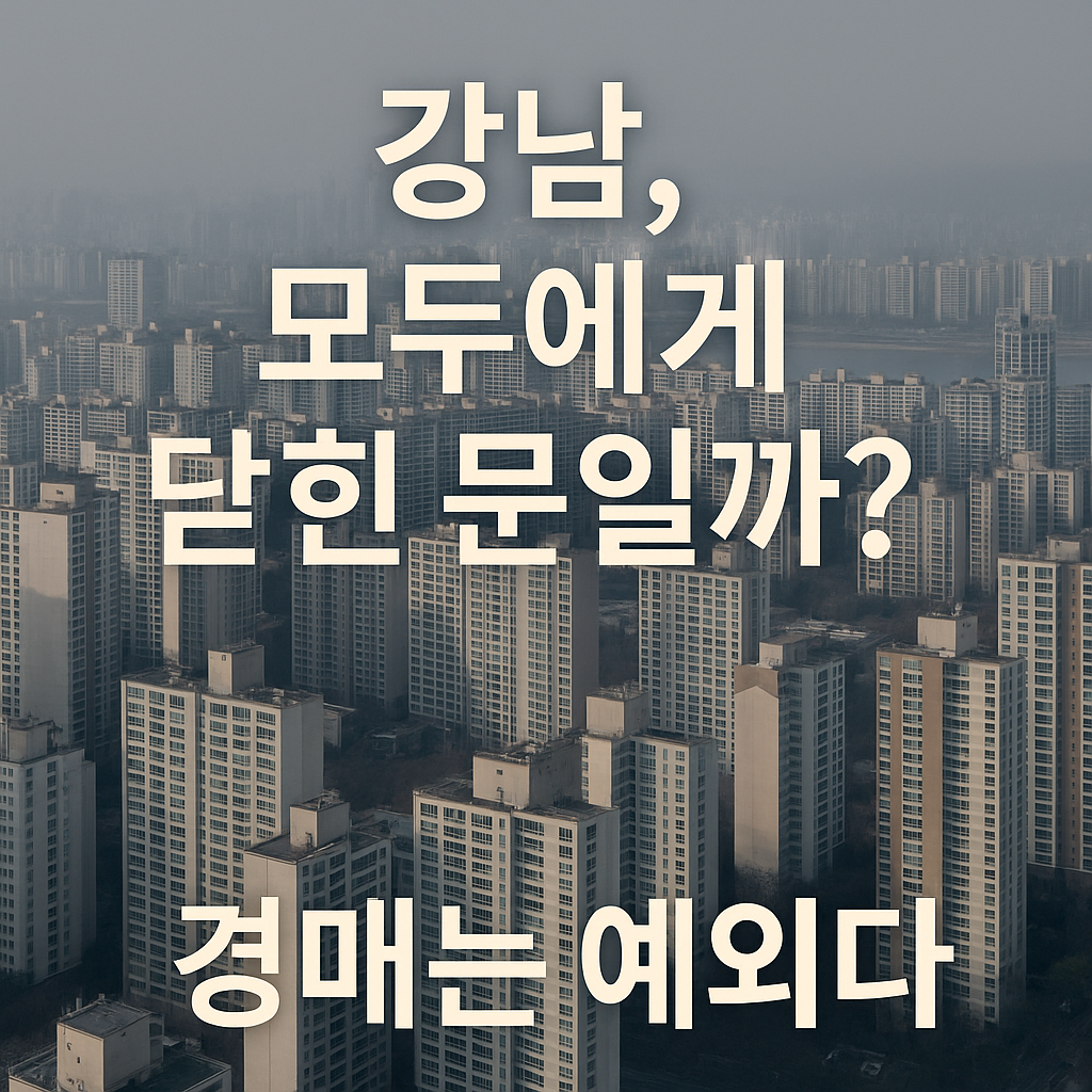 강남 아파트, 경매로 입성 가능할까?
