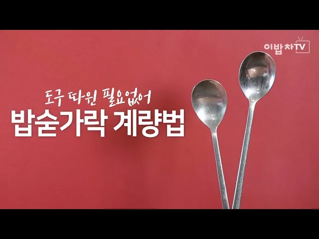 숟가락 계량법 30ml 몇스푼 꿀팁_3