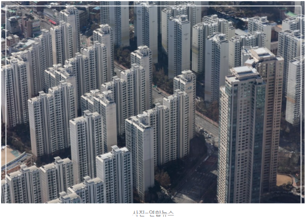 고가 아파트 단지 전경