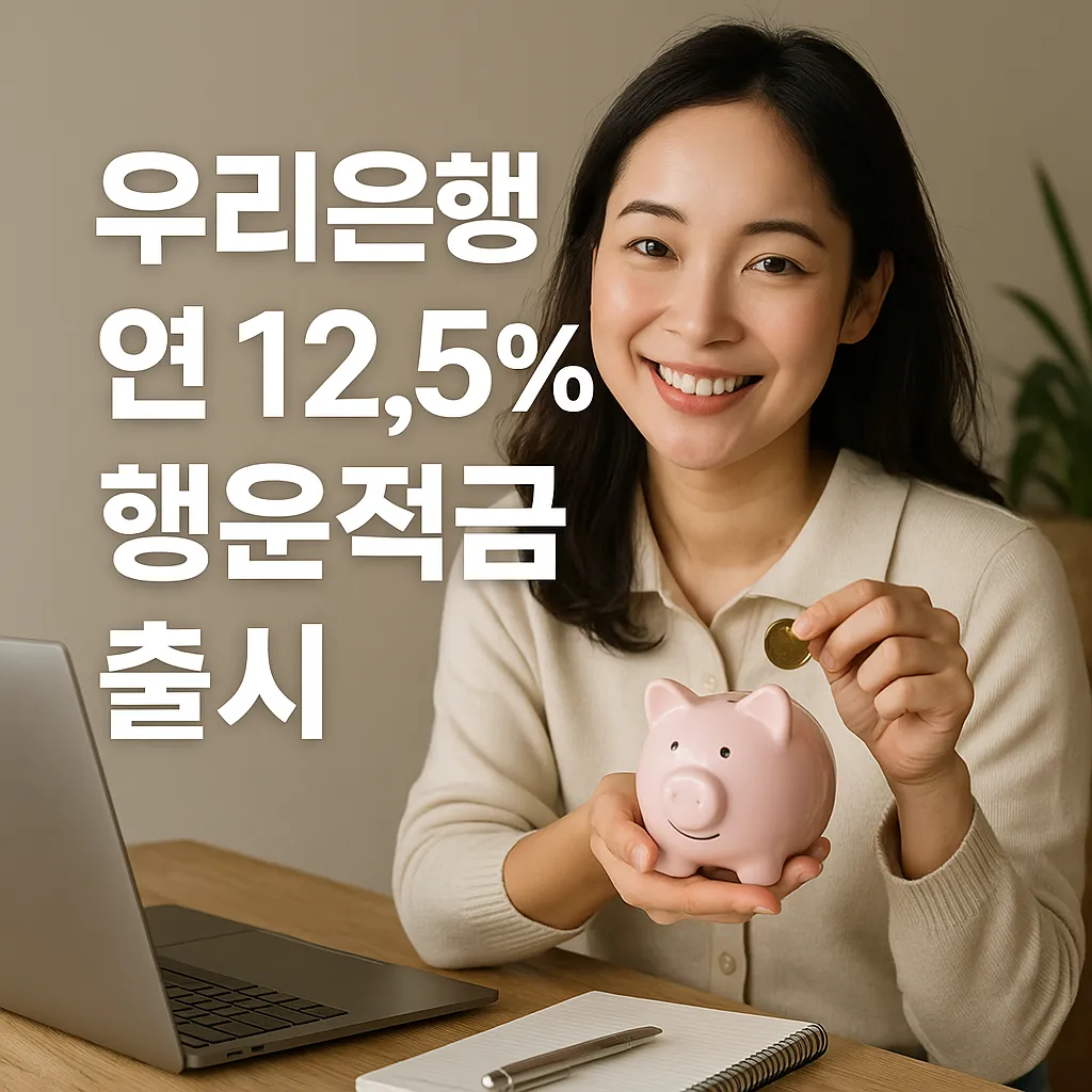 우리은행 연 12.5% 행운적금 출시