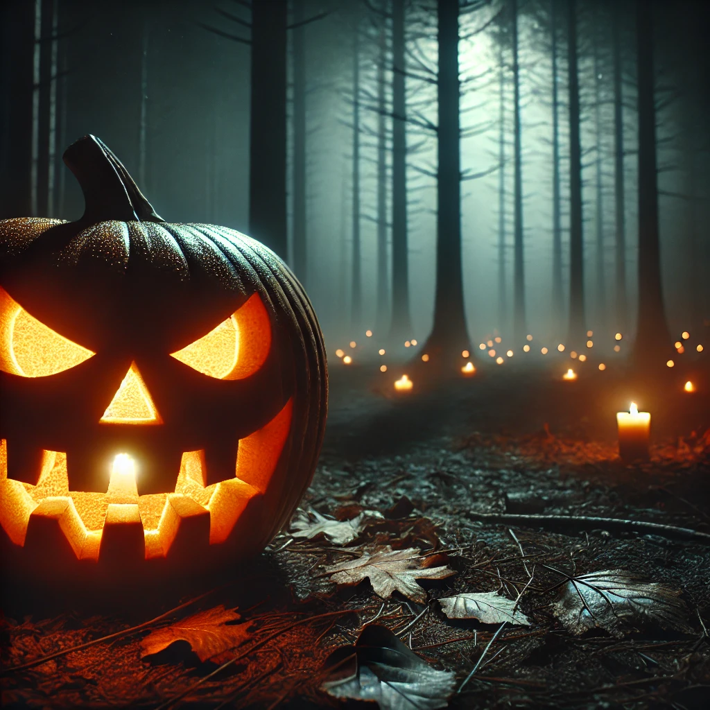 잭오랜턴의 디테일을 강조하여 할로윈의 으스스한 분위기