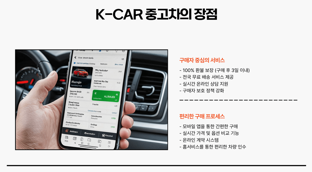 믿을 수 있는 K-CAR 중고차 구매 방법