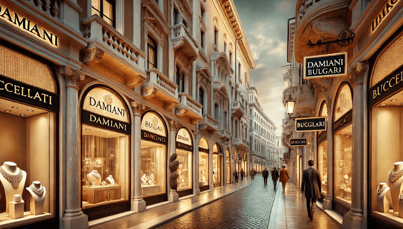 이탈리아 주얼리 명품 거리 사진