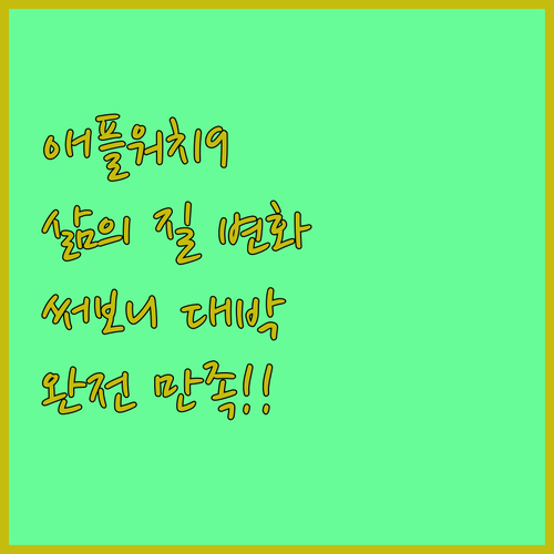 애플워치9 써보니, 삶의 질이 달라졌