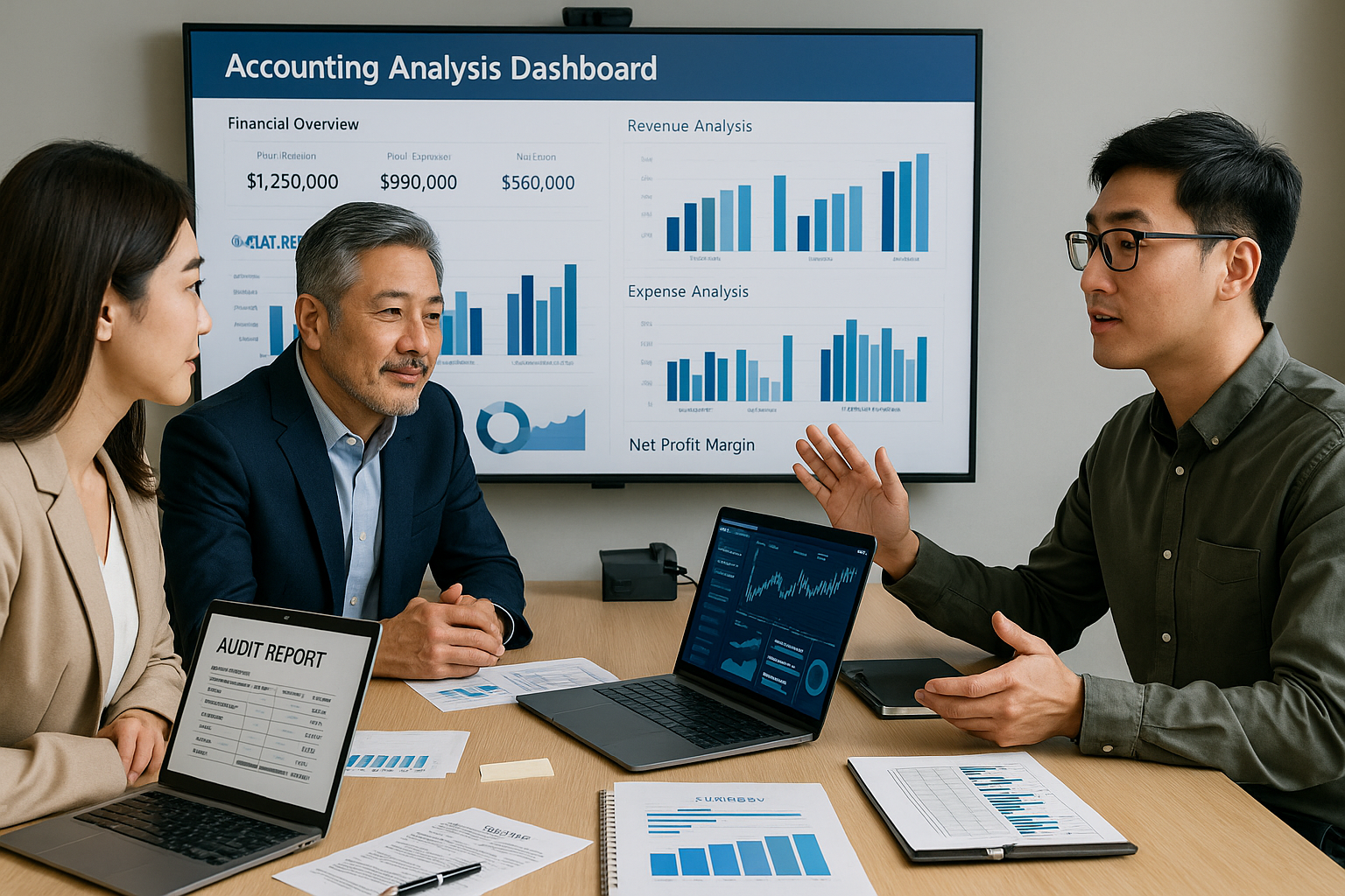 회계 분석 대시보드 회의