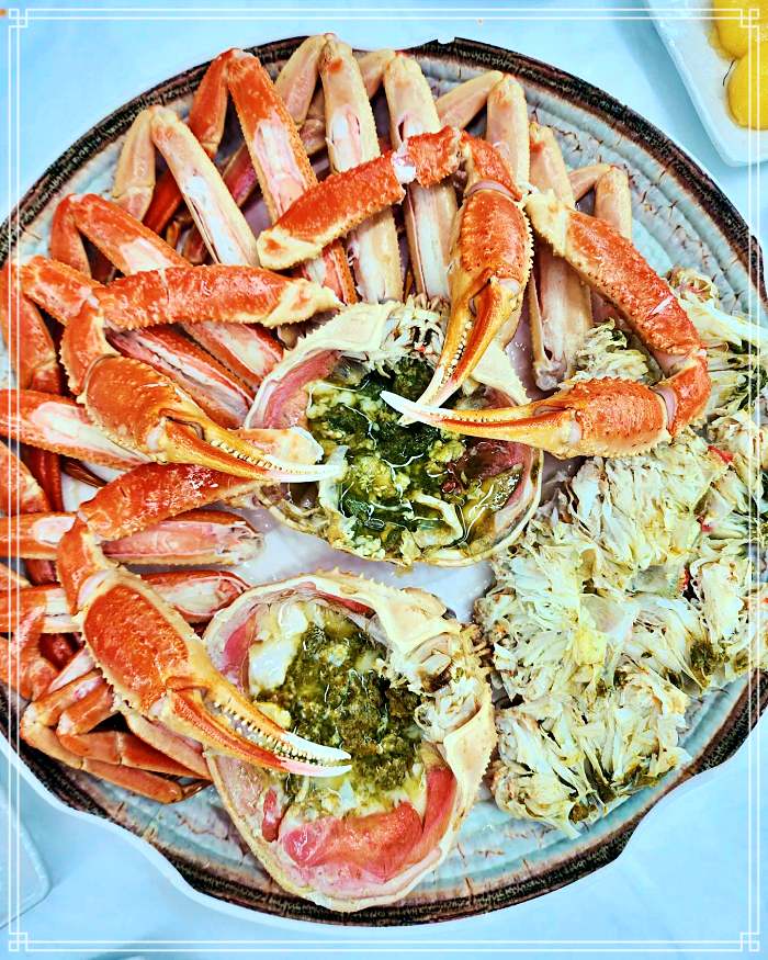 속초, 영금정, 동명항 맛집 현지인 맛집, 살 수율 대박, 대게 요리