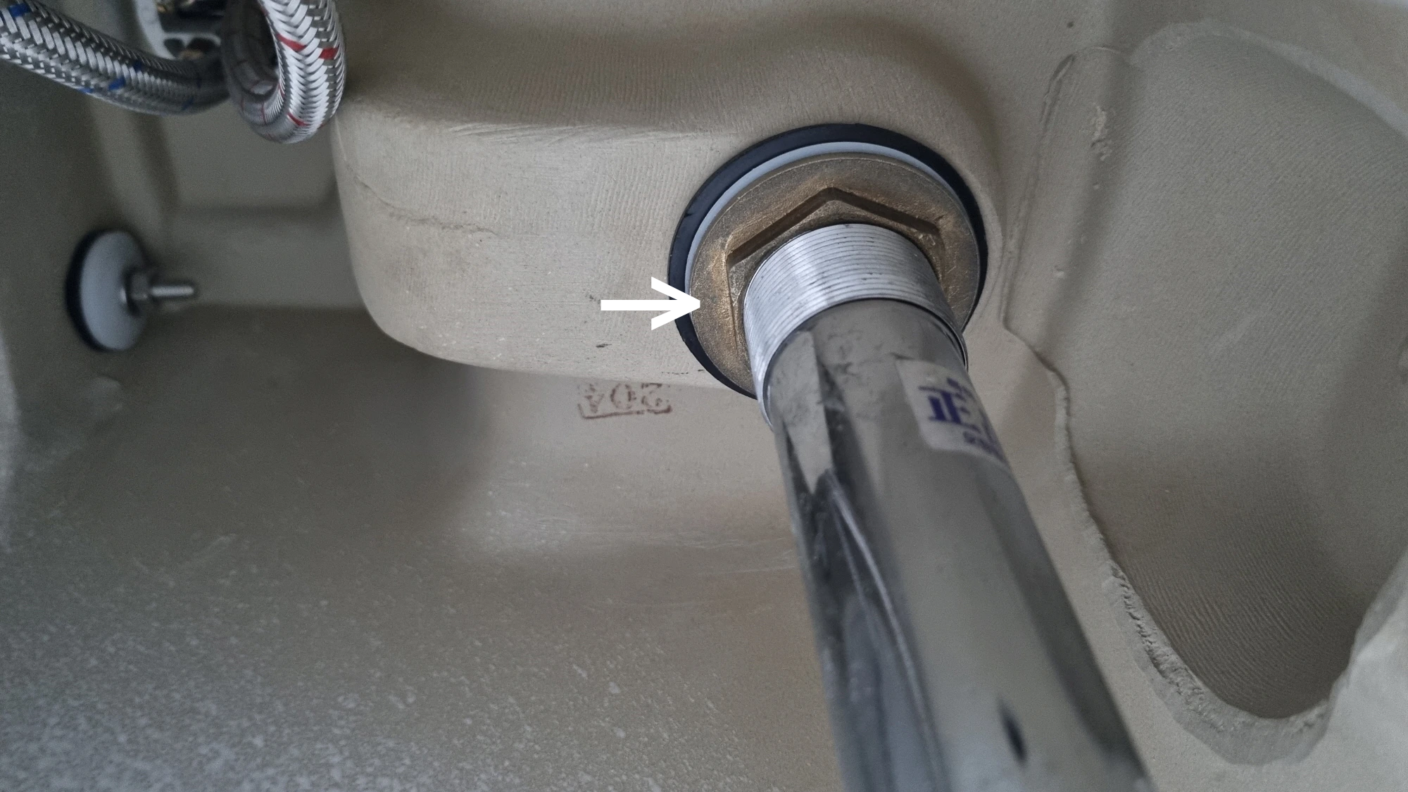 세면태 팝업 마개 고정 너트