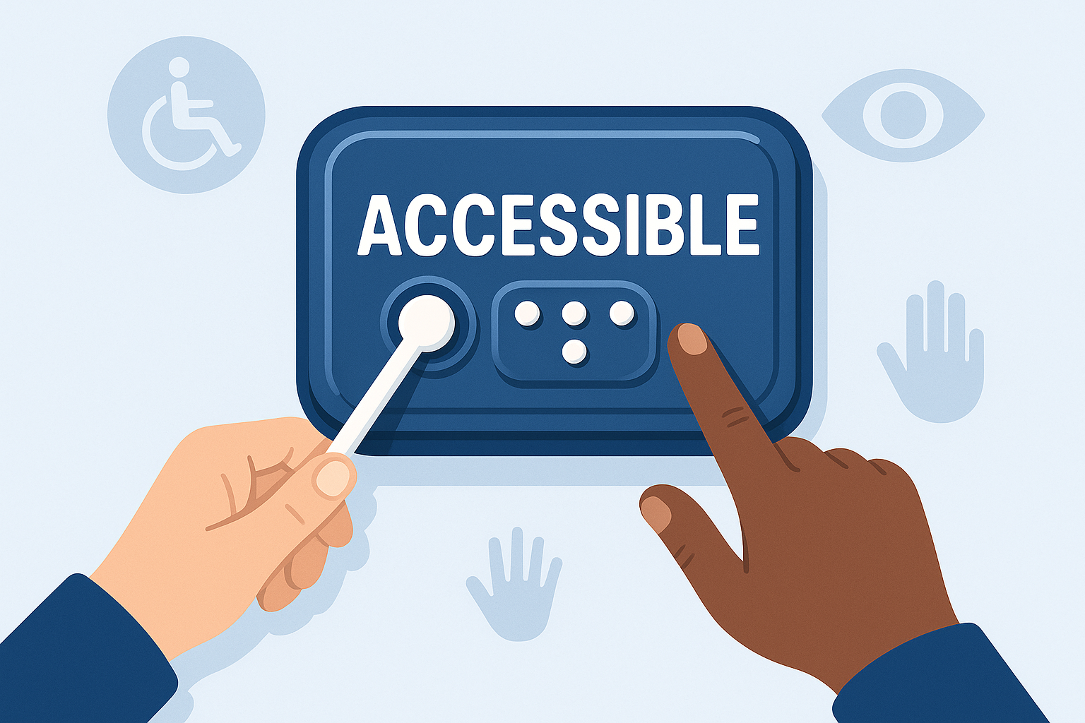 접근성 좋은 버튼 디자인, 시각장애인과 지체장애인 모두를 위해