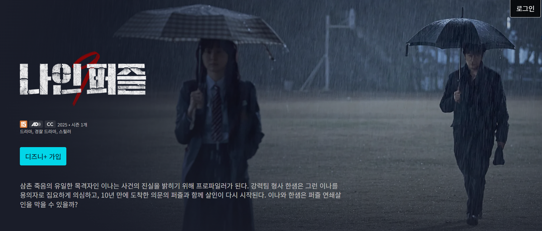 나인 퍼즐 (Nine Puzzles) 줄거리·출연진·등장인물