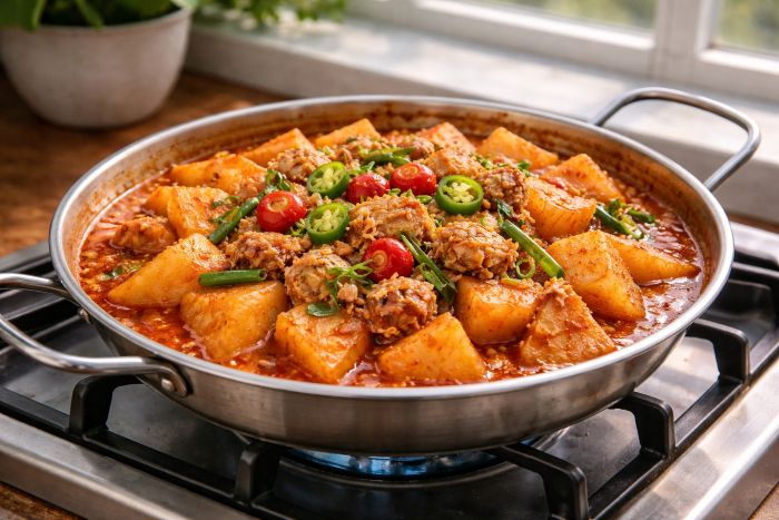 자취생 간단요리 참치무조림