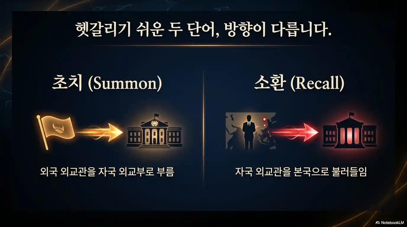 초치와 소환의 차이점