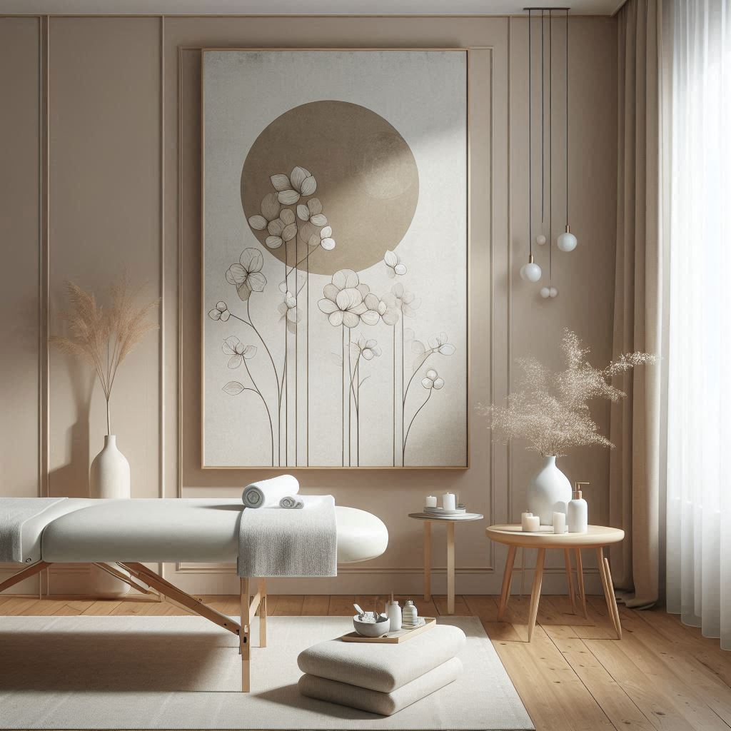 피부,체형관리 샵 배경