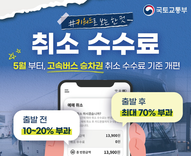 취소수수료 개편 안내 배너