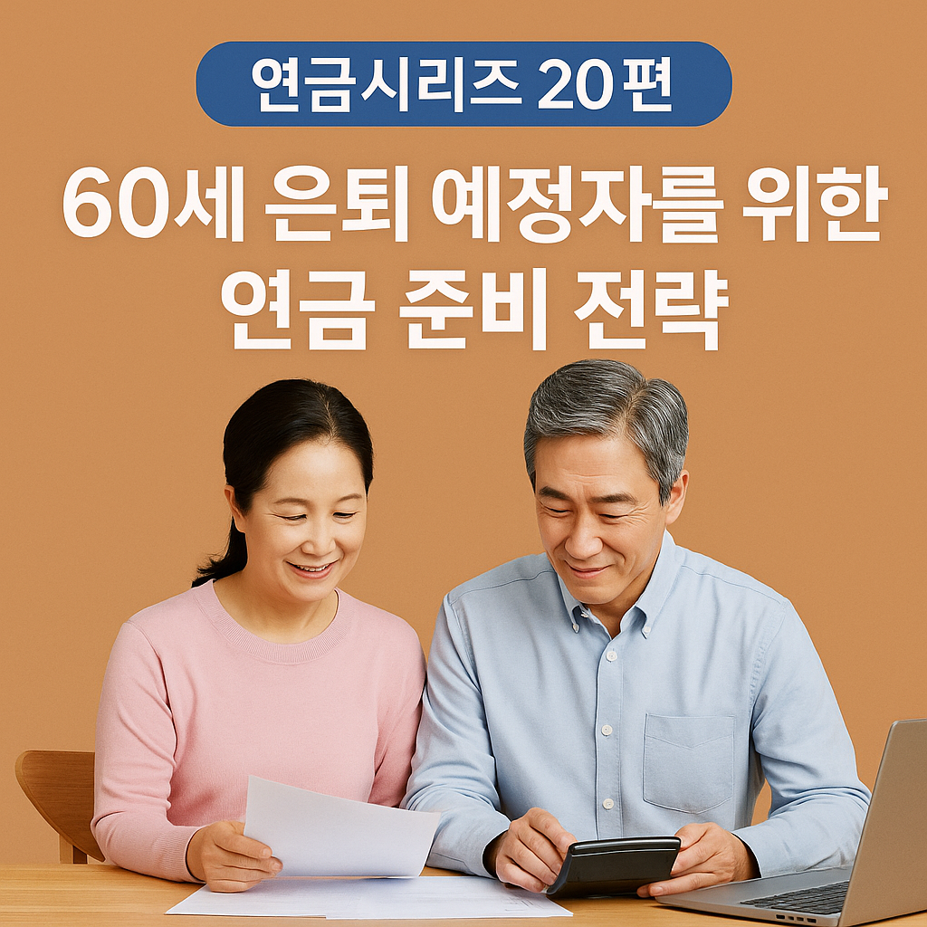 연금저축 완전정복 20편: 60세 은퇴자를 위한 연금·ISA 활용