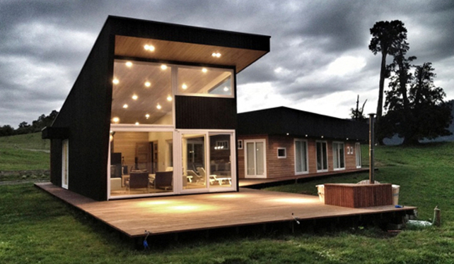 우드데크-전원주택-전면유리