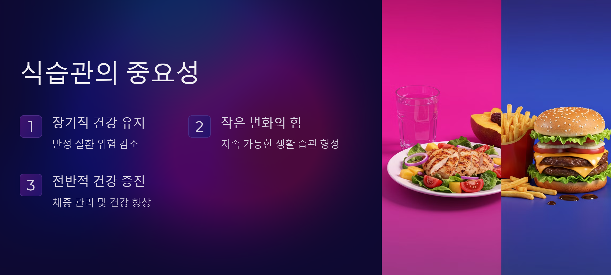 식습관의 중요성