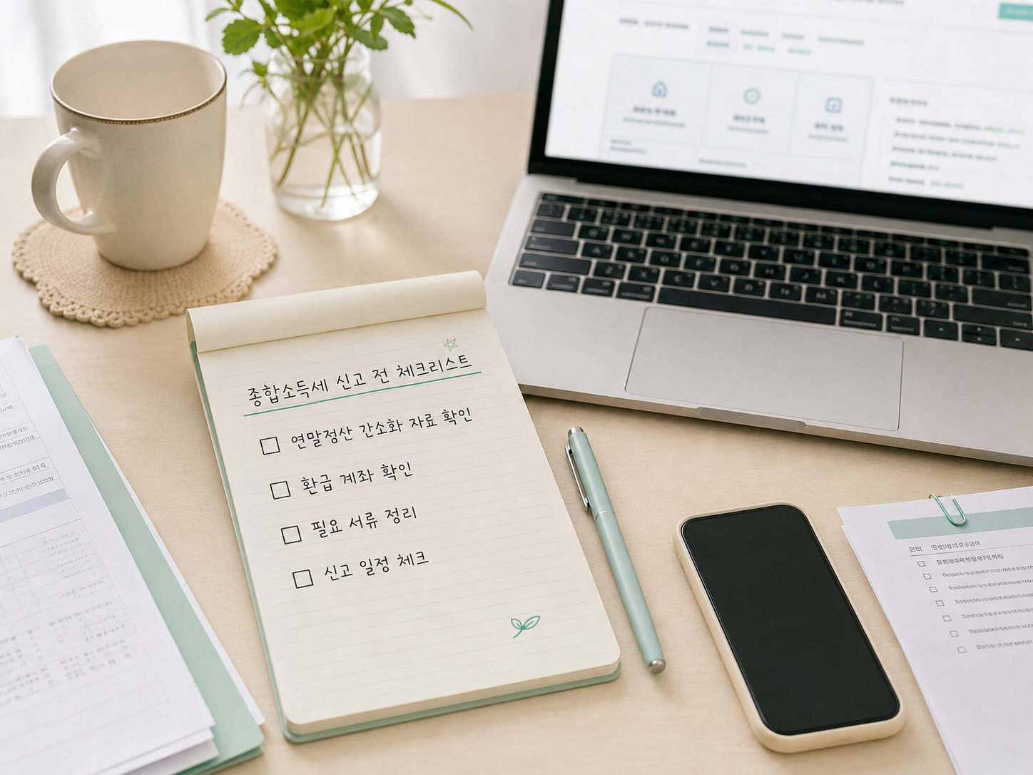 종합소득세 신고 전 확인해야 할 연말정산 간소화와 환급 체크리스트
