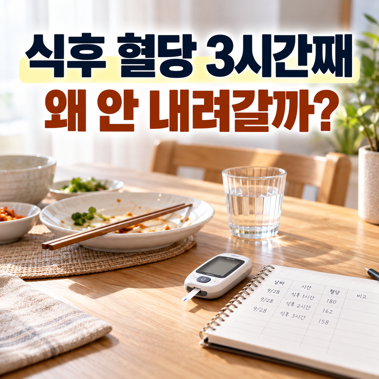 식후 혈당 3시간째 안 내려갈 때 대표 이미지