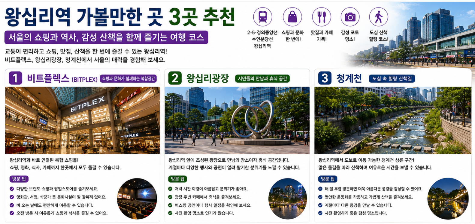 왕십리역 가볼만한 곳