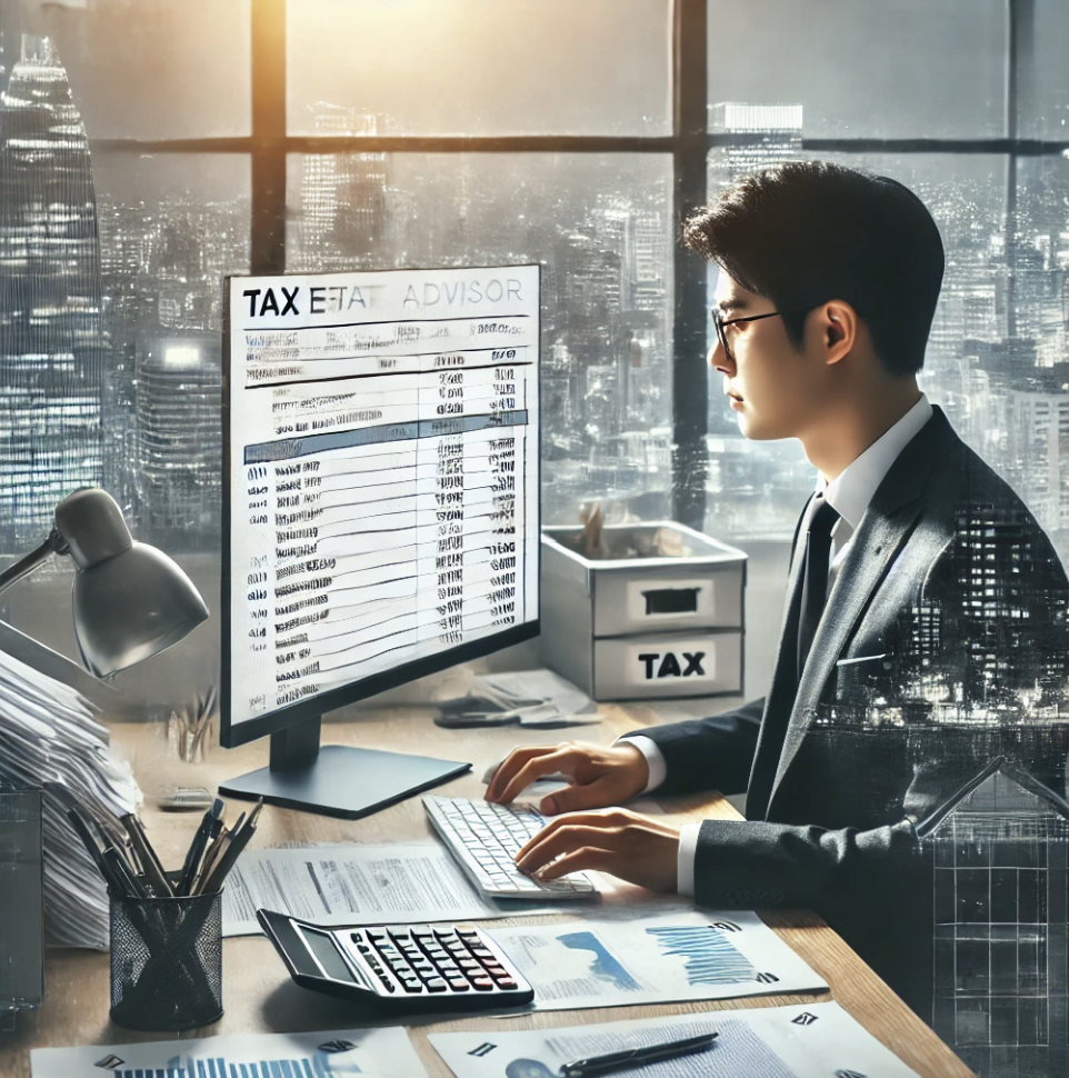 전문가의 세무관리 모습
