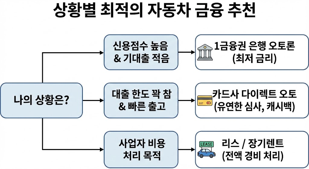 상황별 자동차 금융 추천