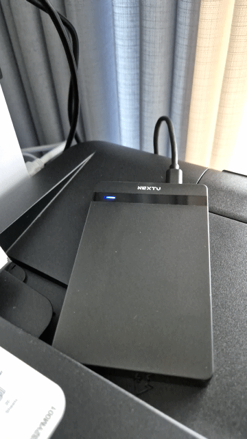 하드디스크 케이스 NEXT-535TC 램프가 깜박거림