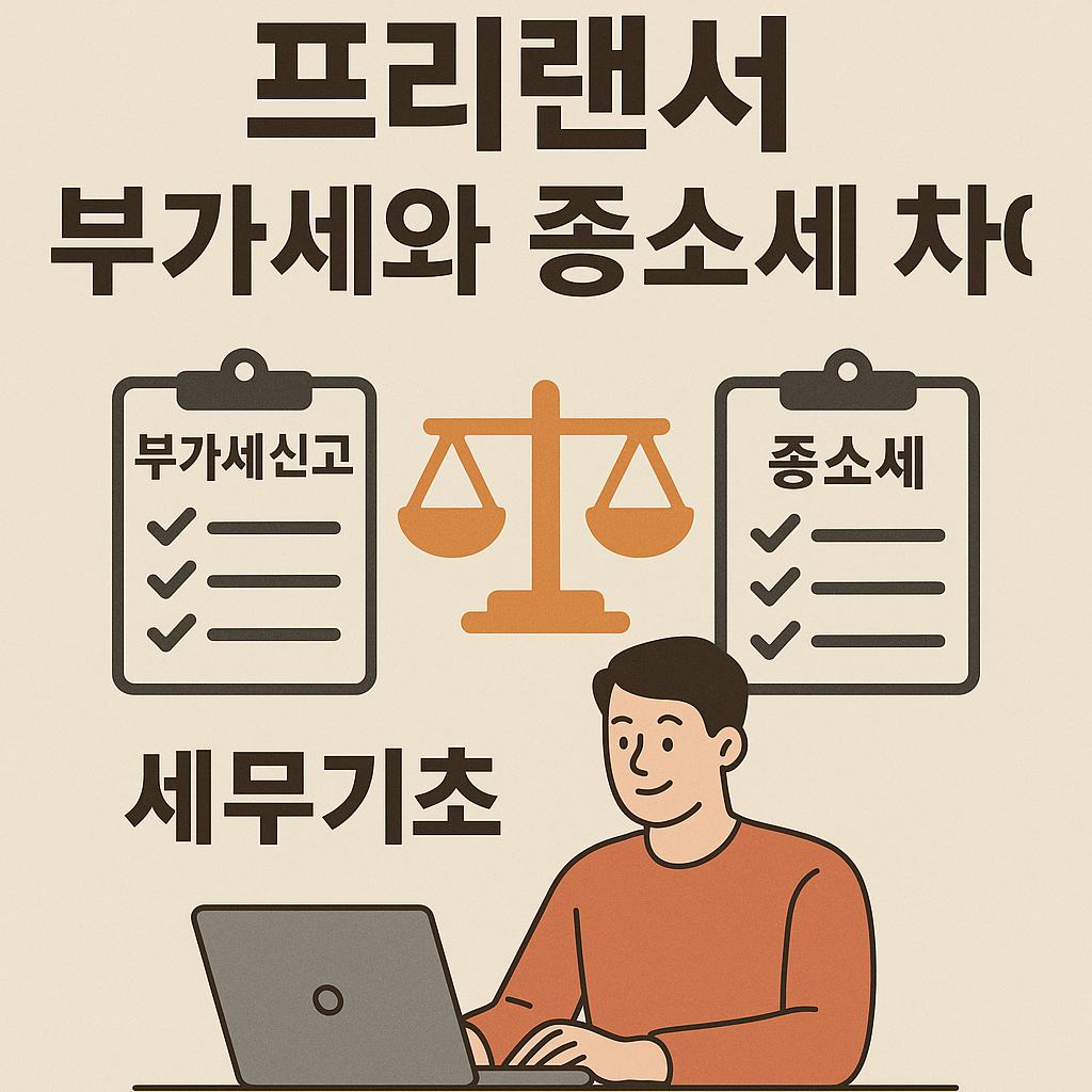 프리랜서 부가세와 종소세 차이 이미지