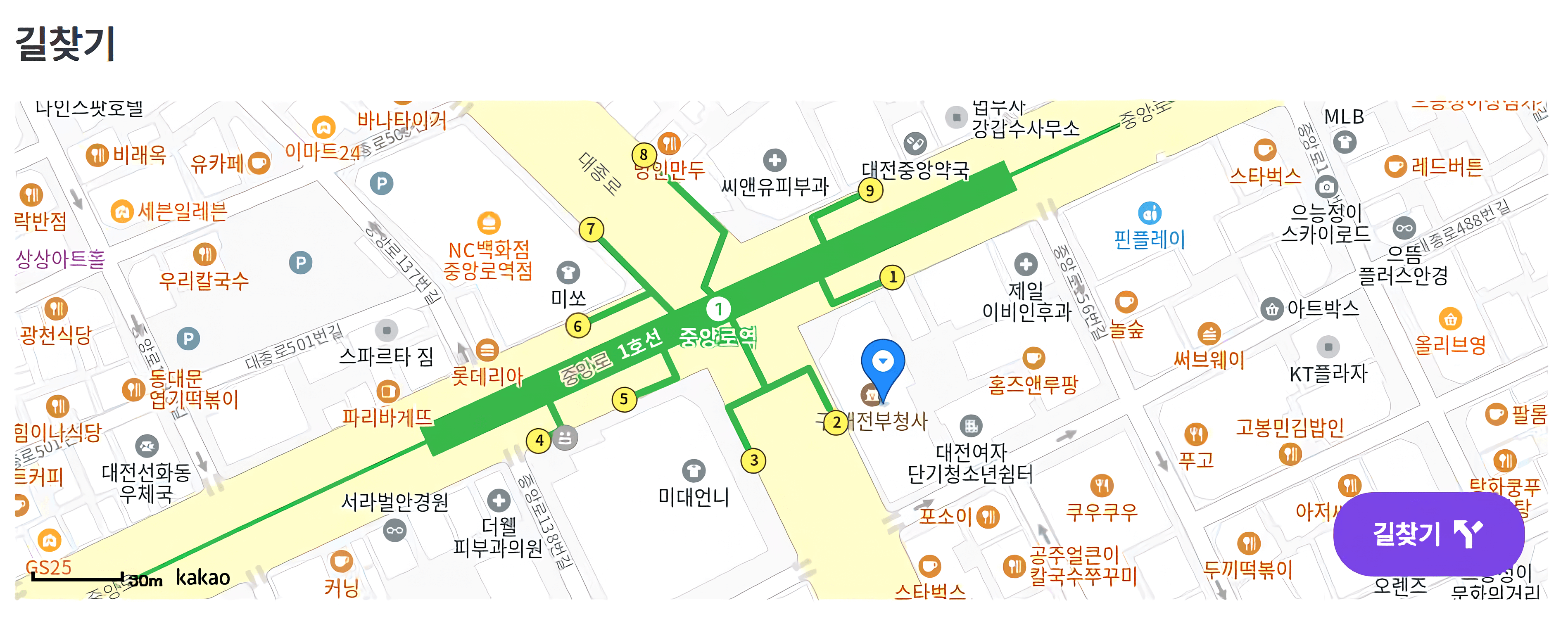 대전 0시 축제 교통 통제