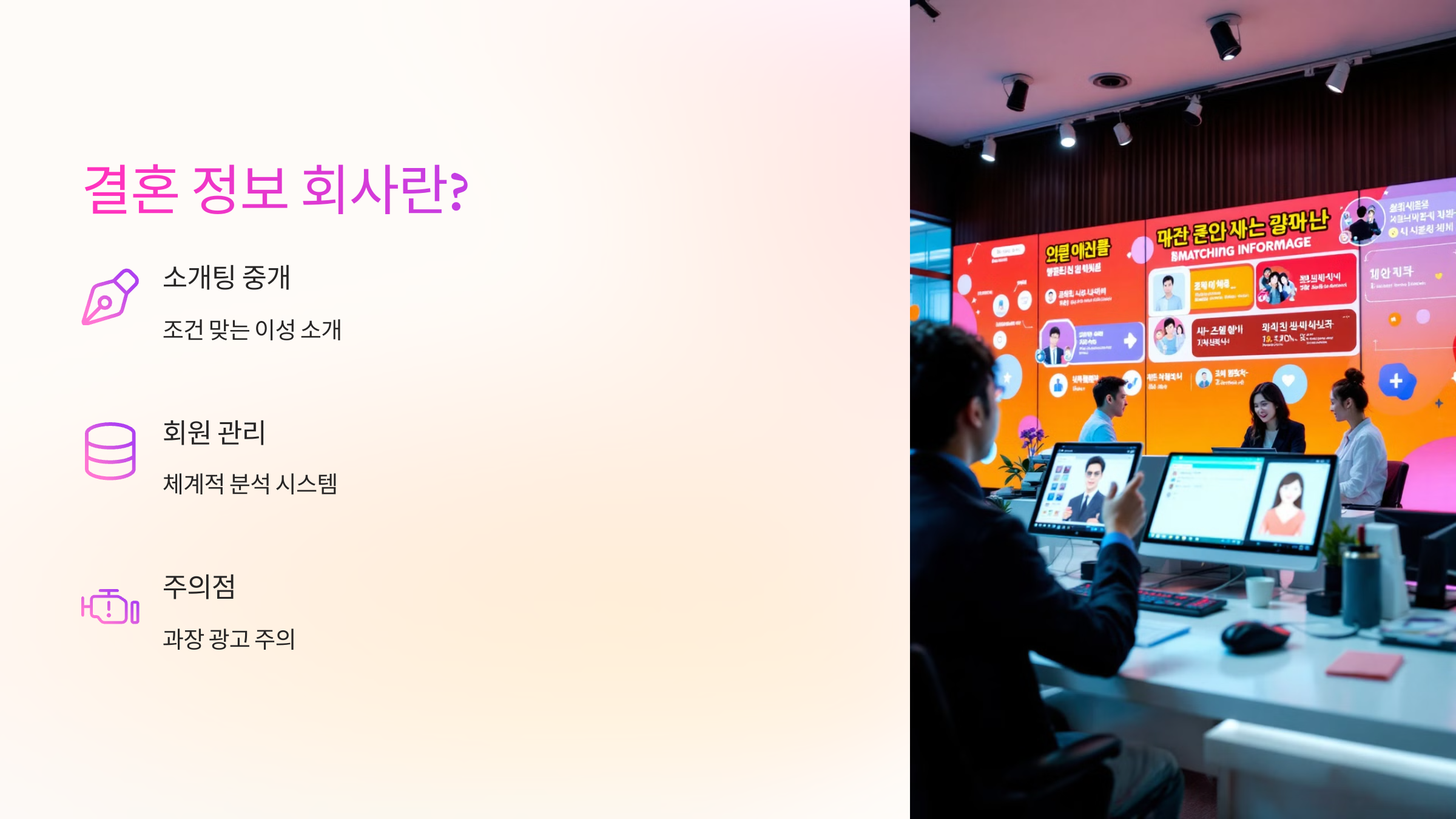 💍 결혼 정보 회사란 무엇일까?