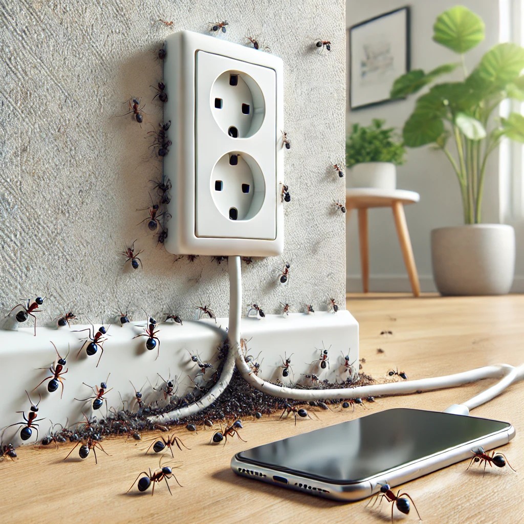 개미가 전기를 타고 들어온다? 가능성은?