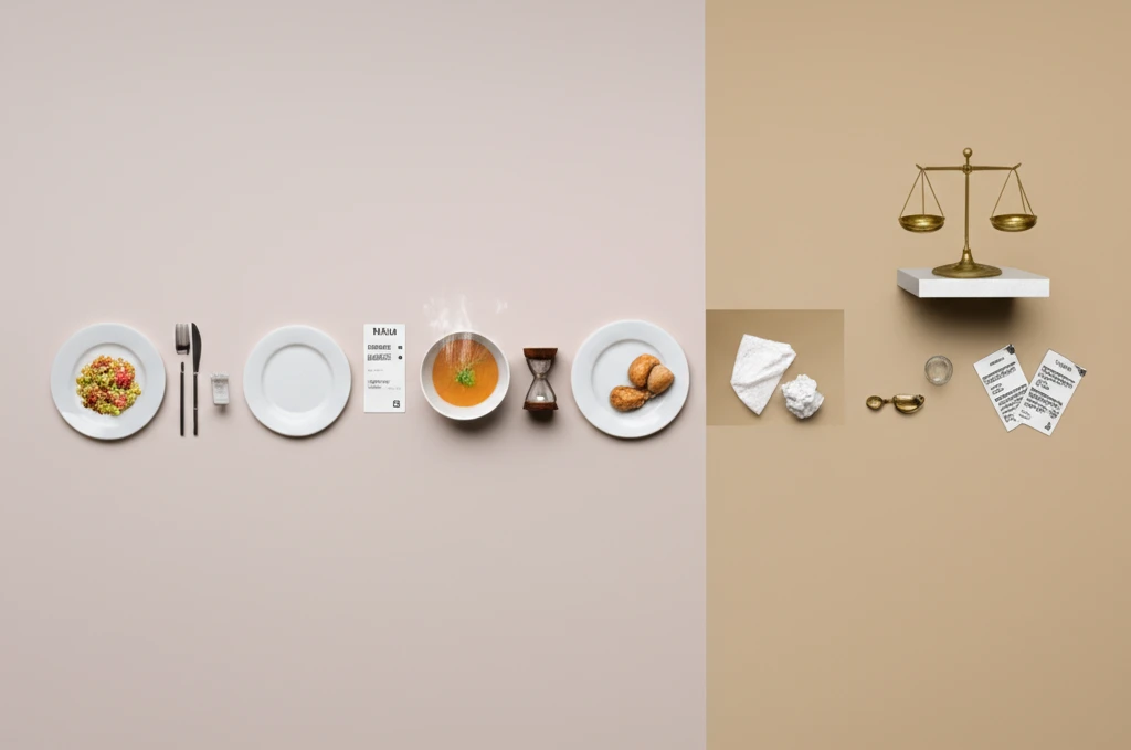 레스토랑 불만 웨이터와 매니저 부르는..