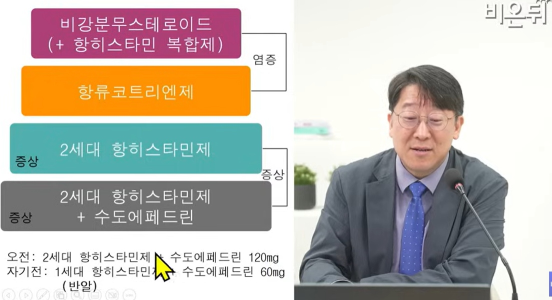 비염 비강 분무 스테로이드
