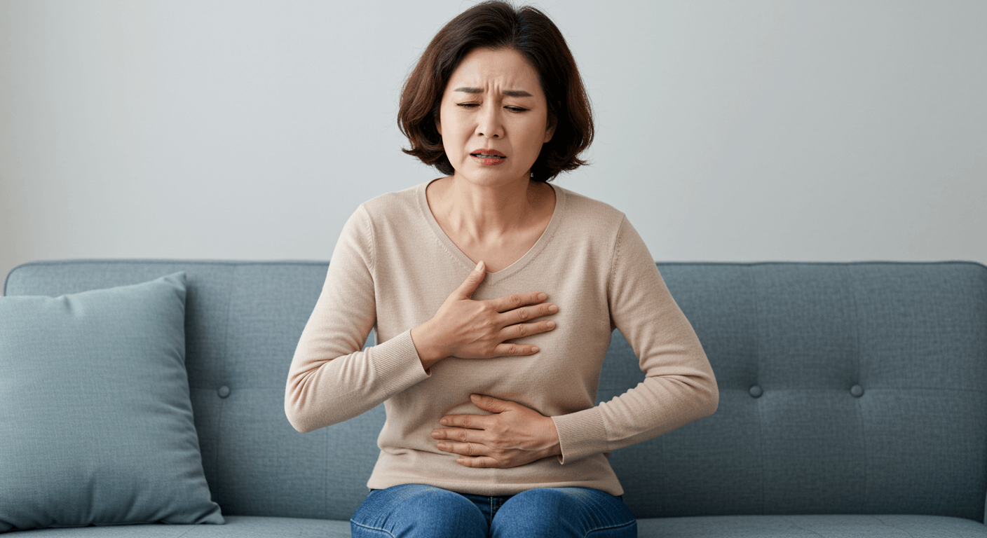 명치가 답답해요 가슴이 꽉막힌 느낌 사진 1