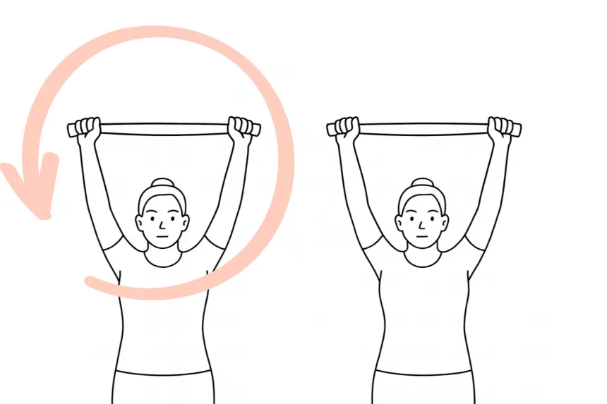 거북목 수건 운동