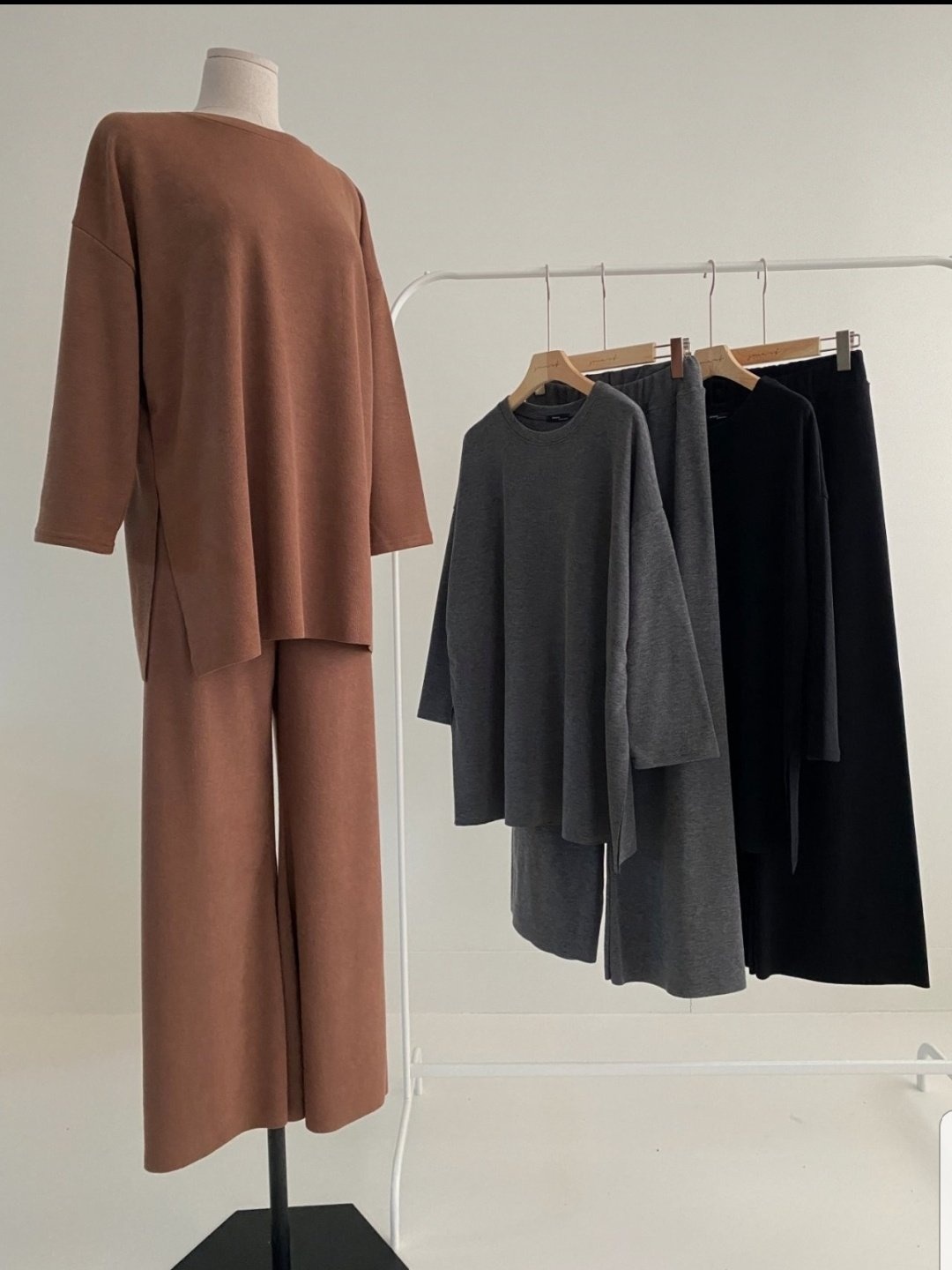 속기모 트레이닝 부츠컷 여성상하세트