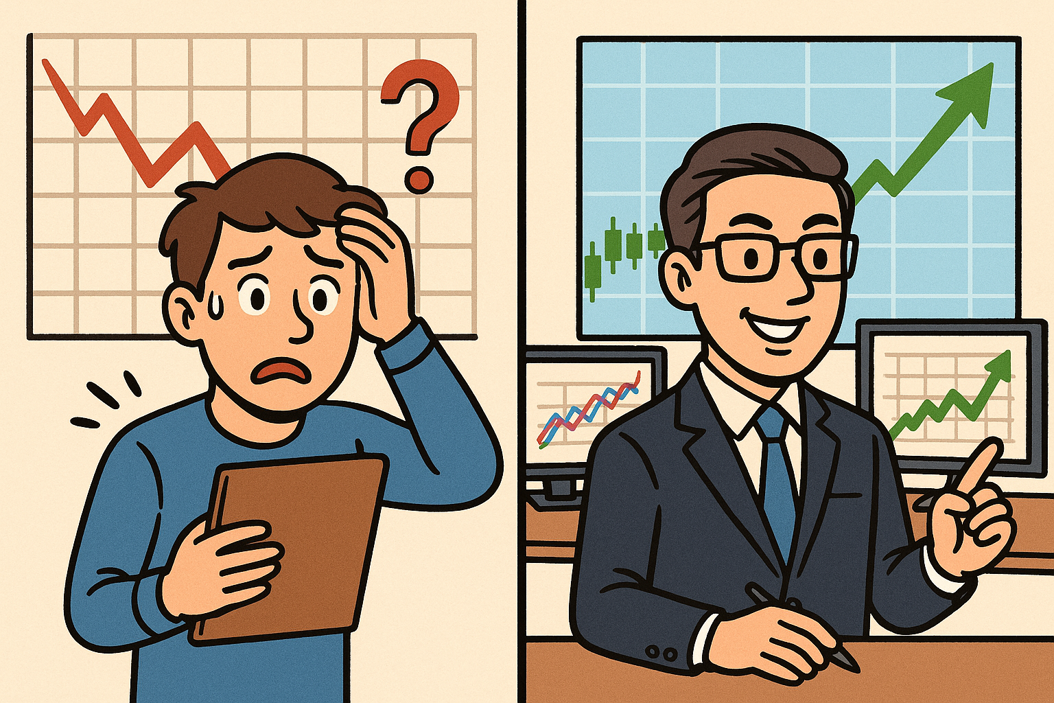 주식 초보자 Vs 전문가