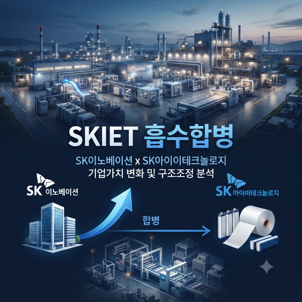 SK아이이테크놀로지와 SK이노베이션 흡수합병 및 분리막 사업 기업가치 분석