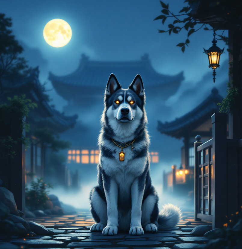 정문을 지키는 강아지 꿈