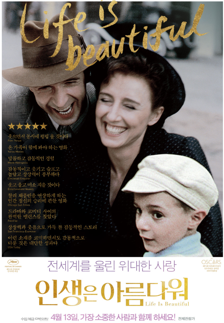 영화 "인생은 아름다워" 포스터
