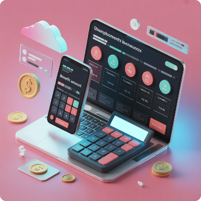 실업급여 모의계산 이미지