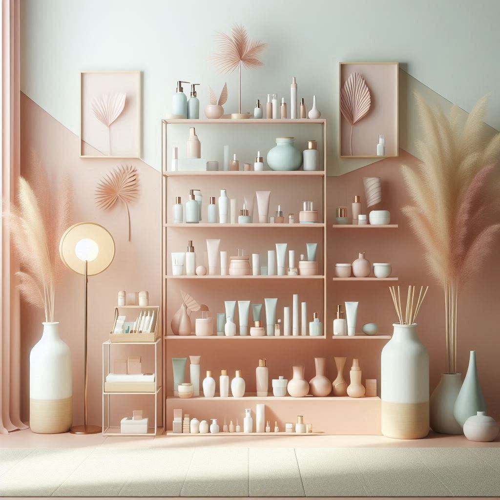 피부,체형관리 샵 배경