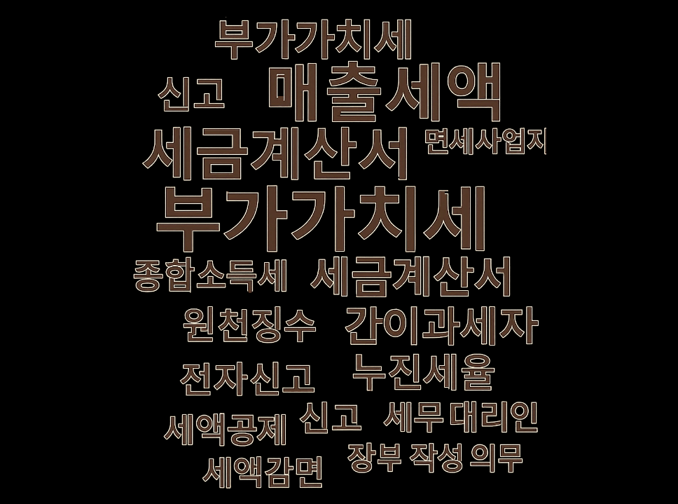 개인사업자가 꼭 알아야 할 세무 용어