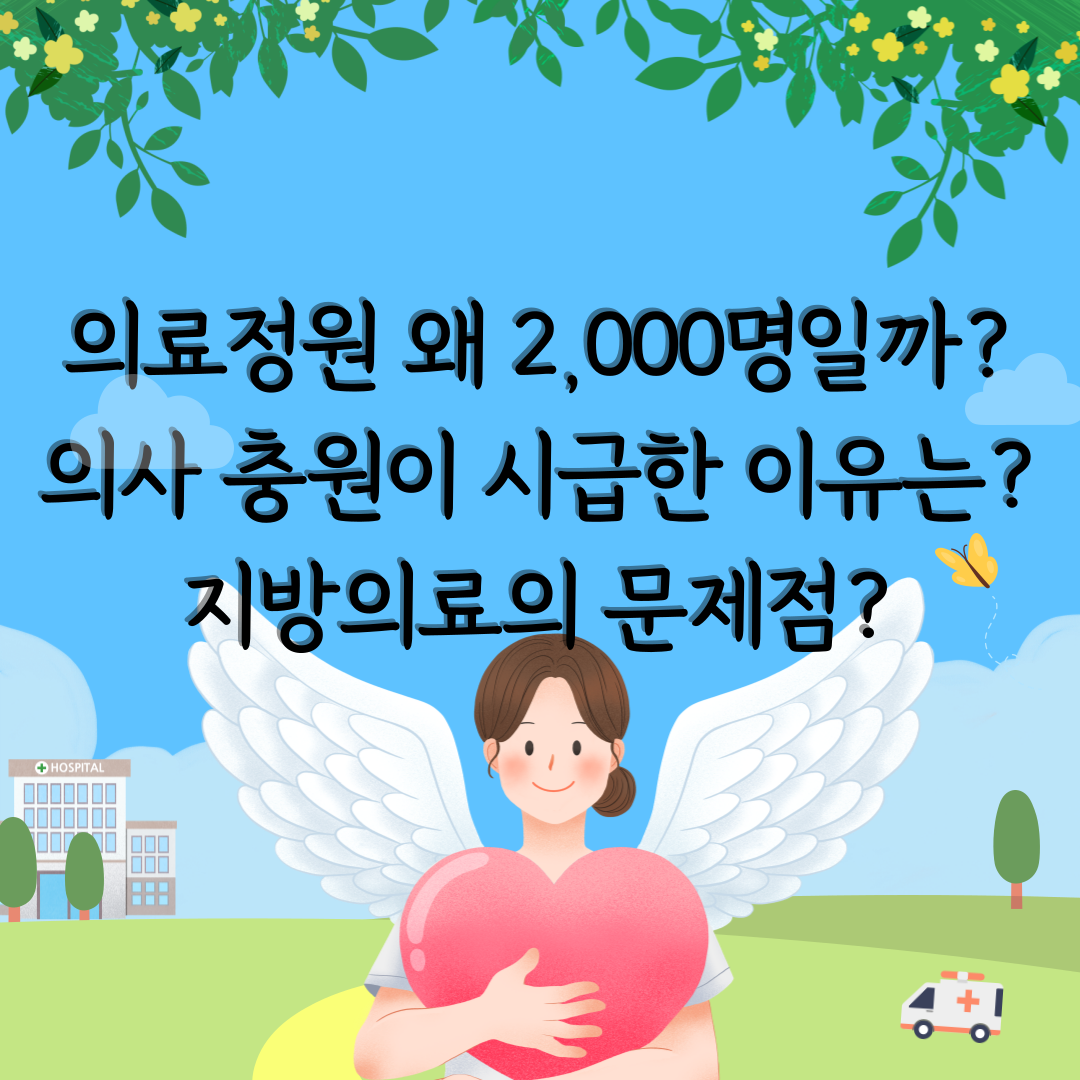 의료정원왜2천명일까?