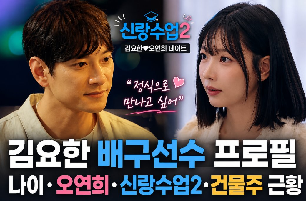 김요한 배구선수 프로필|나이·오연희·신랑수업2·건물주 근황