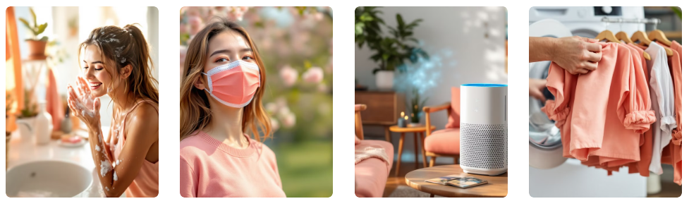 꽃가루 미세먼지 차단