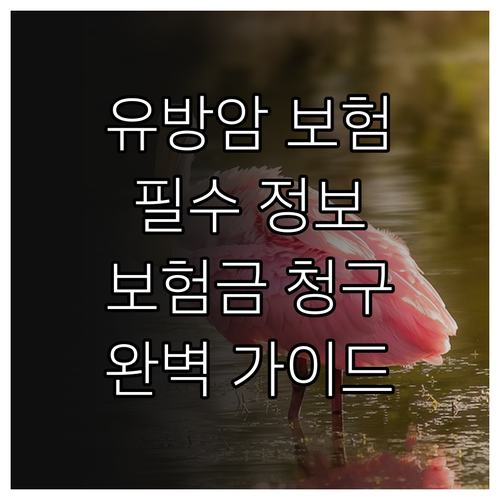 유방암 보험의 모든 것: 보장 중요성