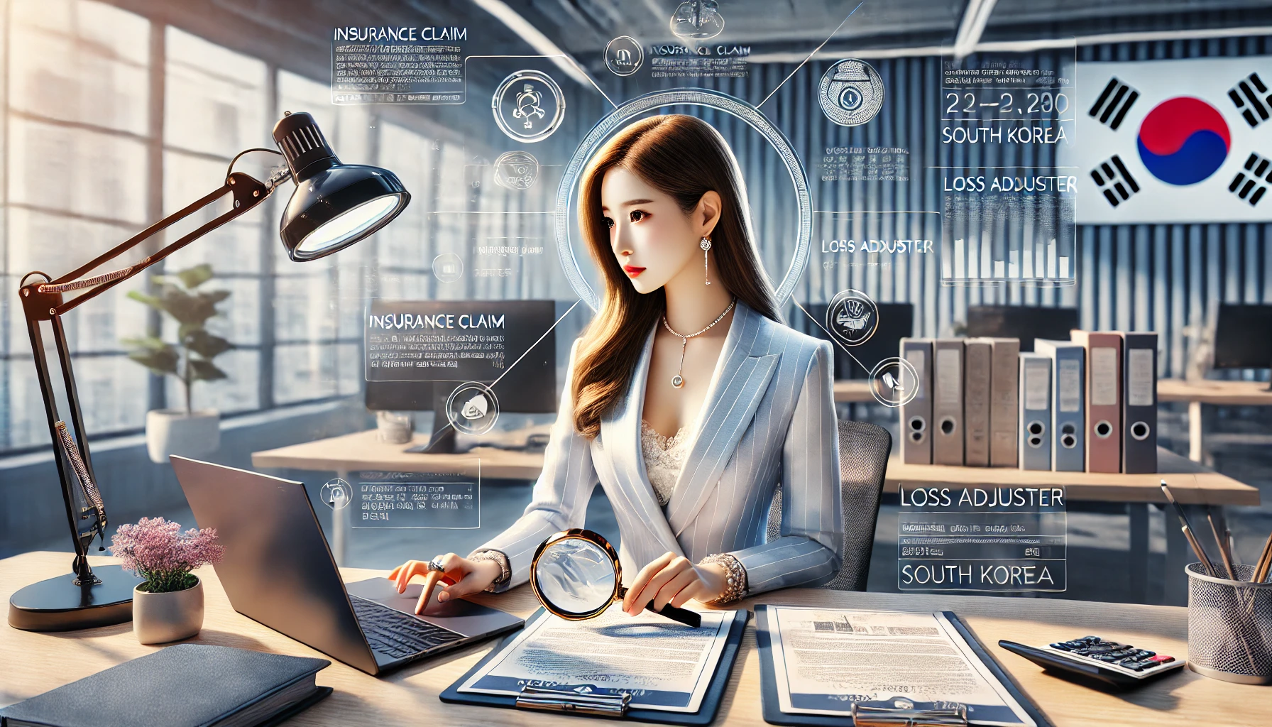 보험 손해사정사 보험사고 조사하는 이미지