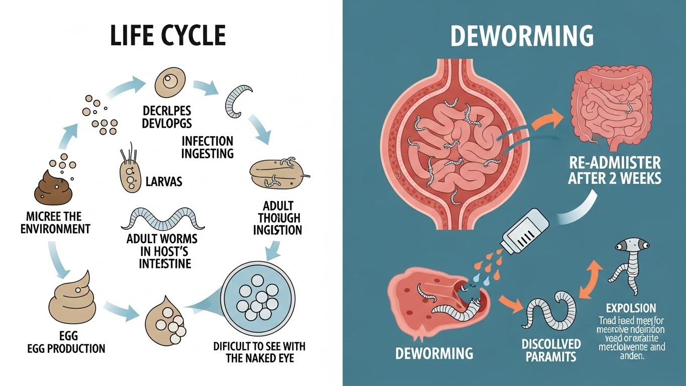 구충제복용후대변에서확인