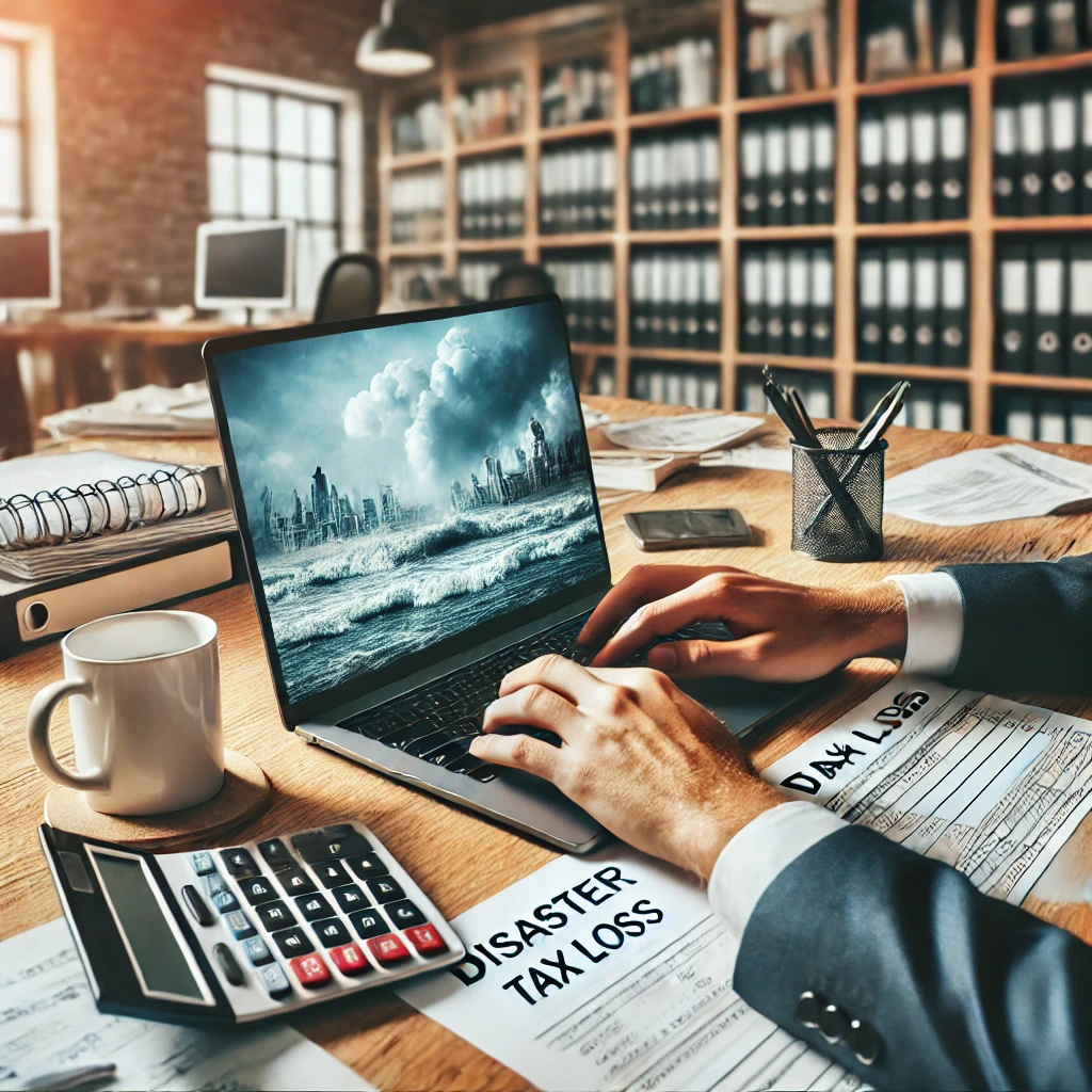 연말정산 재해손실 세액공제 관련 그림